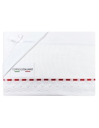 Cot bed sheet set to embroider CI1405SGRS