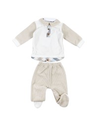 Two-piece velour outfit with collar by Klaiadì K110CLC