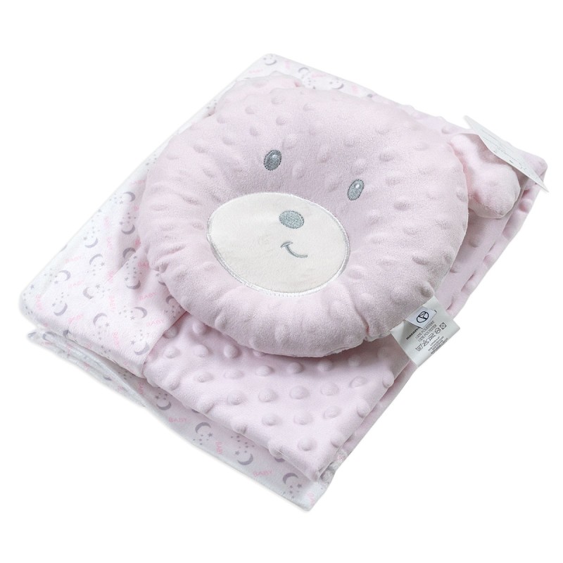Set Copertina in pile per culletta con Cuscino Orsetto Nazareno Gabrielli NG4747