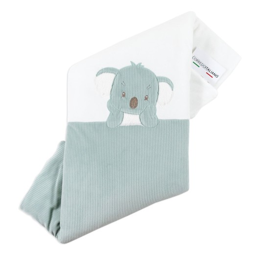 Chenille Blanket for Crib with Koala – Le Chicche CO7850VV