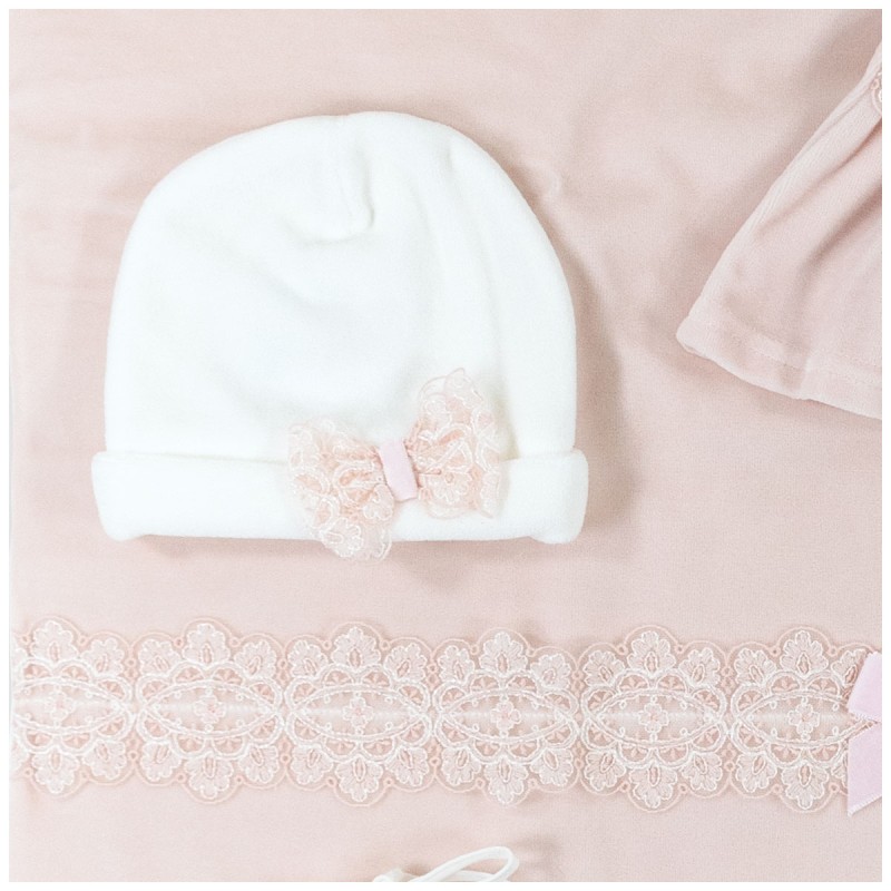 Velour Coming Home Set for Baby Girl | Corredoitaliano