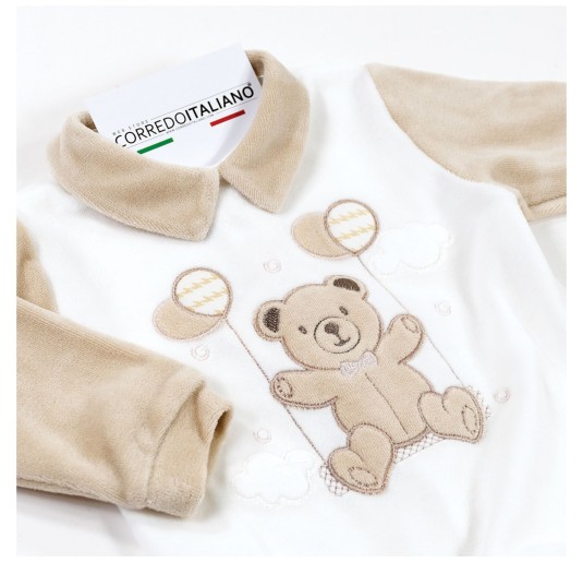 Tutina in ciniglia con orsetto Les Jolies LJ3446TT 2