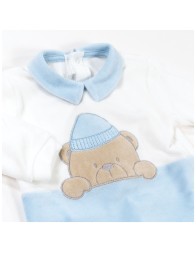 Tutina in ciniglia con orsetto by Les Jolies LJ3443CL