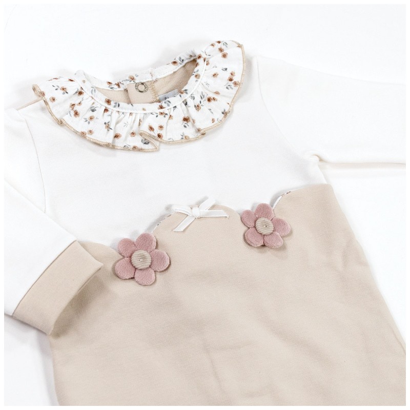 Tutina in Caldo Cotone Felpato con Colletto Provenzale Le Chicche