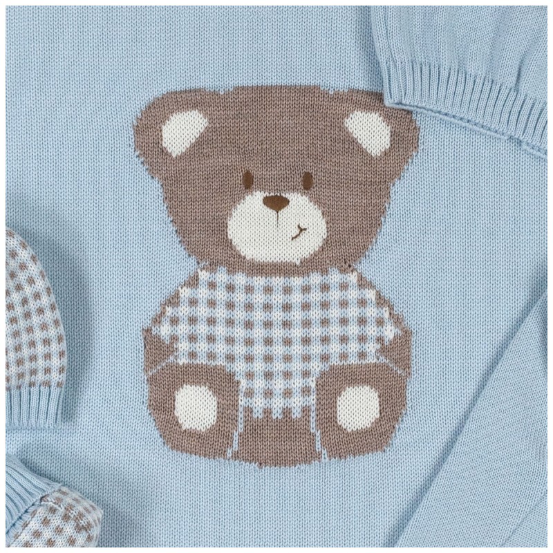 Newborn Boy Layette Set in Pure Wool Newborn Boy Layette Set in Pure Wool