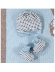 Newborn Boy Layette Set in Pure Wool | Corredo Italiano