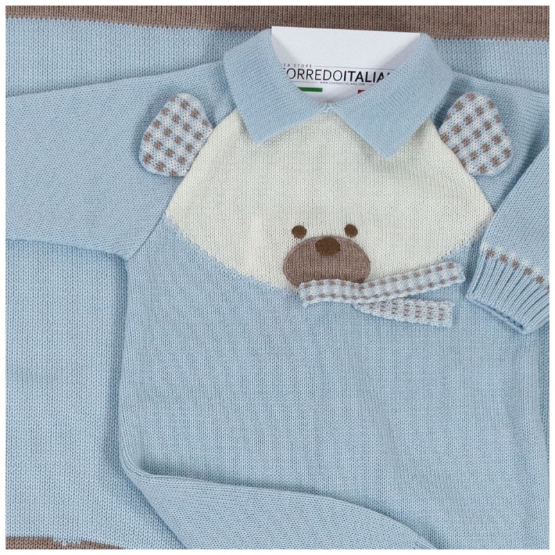 Set corredino prima uscita per neonato pura lana - Corredo Italiano®