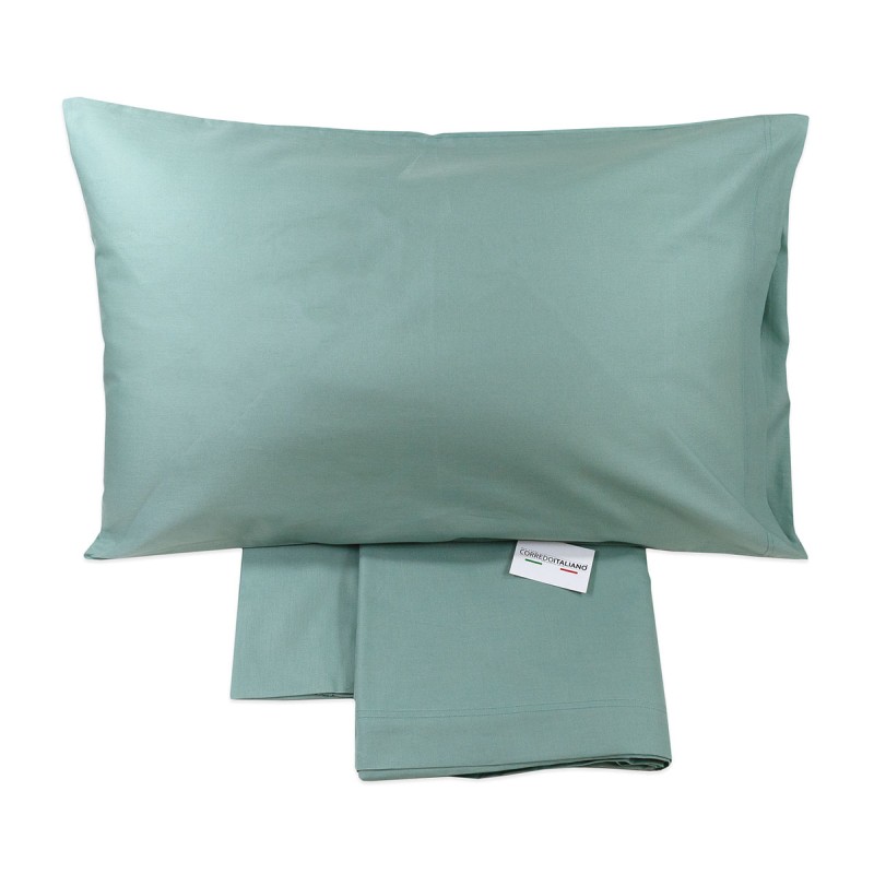 Monocolore - set lenzuola cotone Corredo Italiano® - Eucaliptolo
