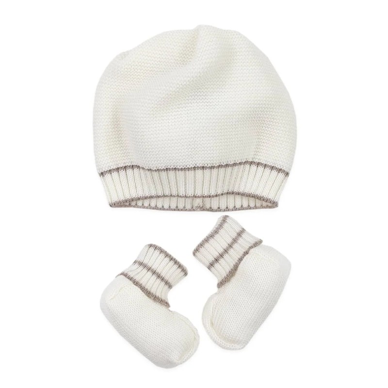 Set Cappellino con scarpine in pura lana - Stella IB8410