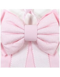 Fiocco nascita con tela aida da ricamare CI155R