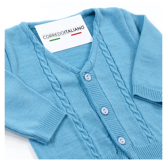 Mixed wool jacket for baby boy - Prime Emozioni 2055F 2