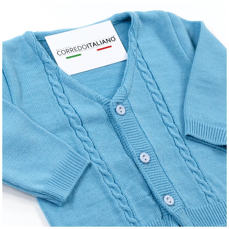 Mixed wool jacket for baby boy -... Mixed wool jacket for baby boy -...
