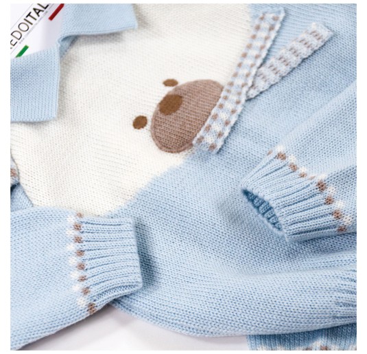Tutina completino 2 pezzi in pura lana - Stella IN8150 2