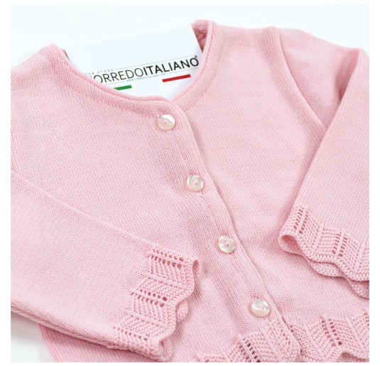 Mixed wool jacket for baby girl - Prime Emozioni 2035D 2