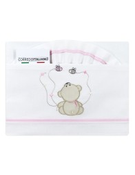 Cradle pram sheet set cotton - Dolci Sogni DSLC6037