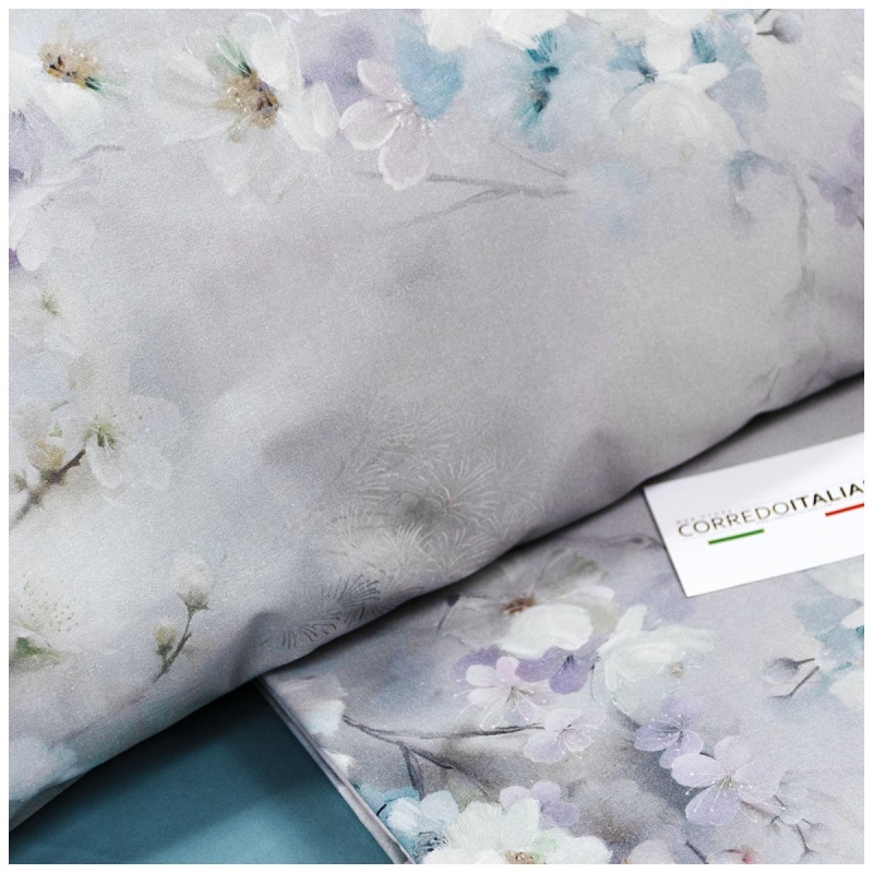 Opaline – Digital Print Double Bed Sheet Set by Tessitura di Arconate