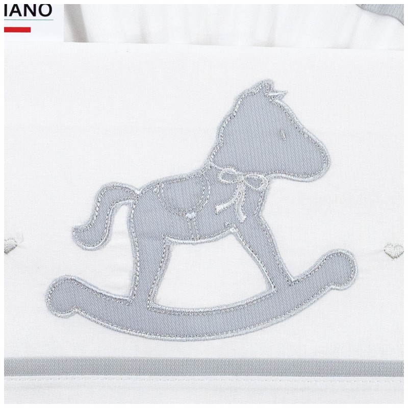 Cradle pram sheet set cotton - Dolci Sogni | Corredoitaliano.com