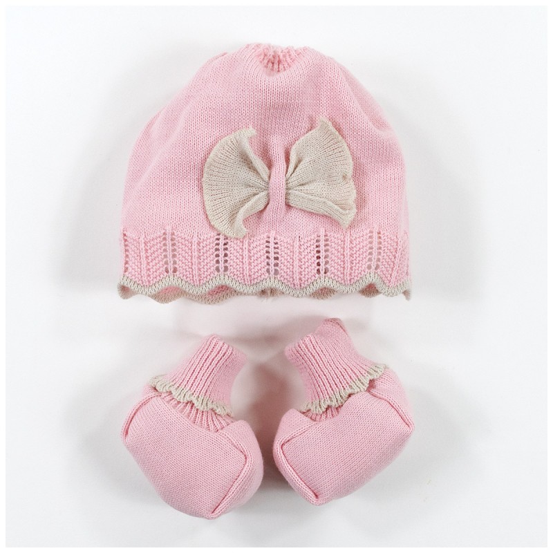 Set corredino prima uscita neonata in misto lana - Prime Emozioni 2133D Set corredino prima uscita neonata in misto lana - Prime Emozioni 2133D