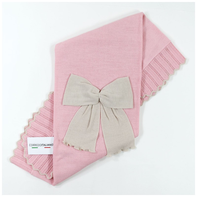 Newborn girl's first layette set in wool blend - Prime Emozioni 2133D Newborn girl's first layette set in wool blend - Prime Emozioni 2133D