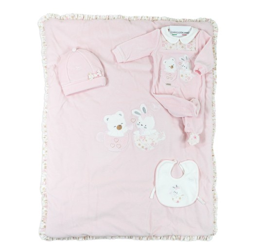 Set corredino prima uscita ciniglia neonata - Mio Piccolo 386R