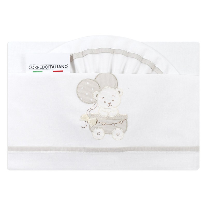 Cradle Pram sheet set cotton - Dolci Sogni - Creamy Cradle Pram sheet set cotton - Dolci Sogni - Creamy
