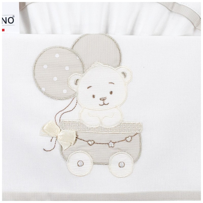 Cradle Pram sheet set cotton - Dolci Sogni | Corredoitaliano Cradle Pram sheet set cotton - Dolci Sogni | Corredoitaliano