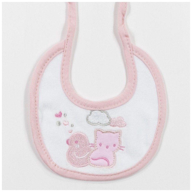 Bib in chenille embroidered AD9857A