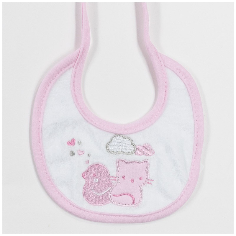 Bib in chenille embroidered AD9857A