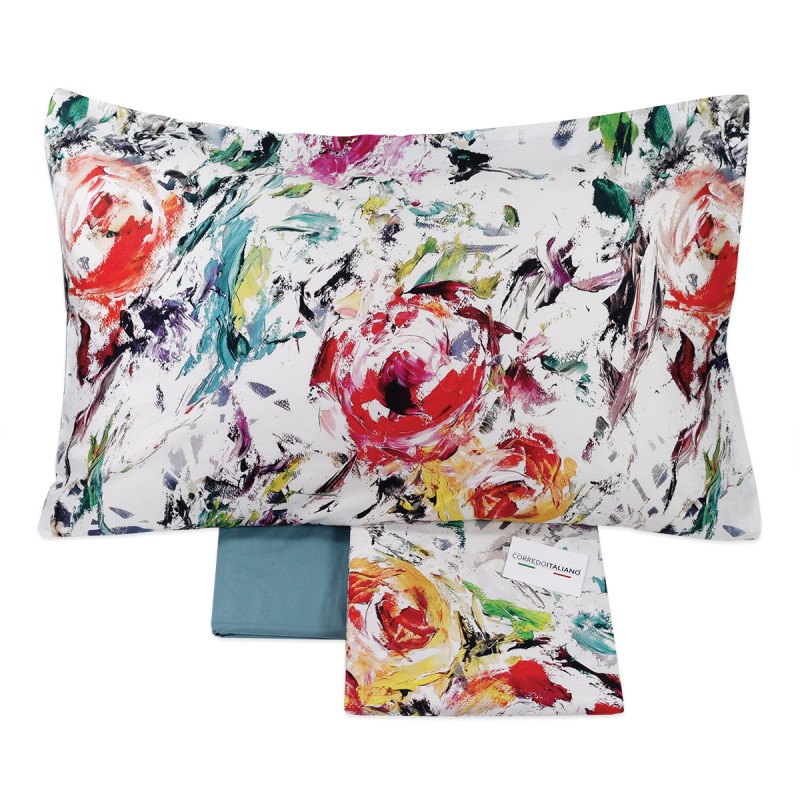 Monet - Completo Lenzuola Copriletto Letto Matrimoniale di Corredo Italiano®