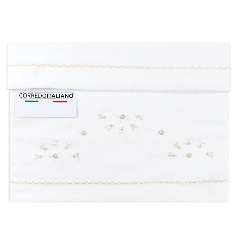 Cradle sheet set embroidered by hand... Cradle sheet set embroidered by hand...