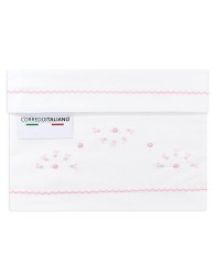 Cradle pram sheet set embroidered by hand LC45172RR