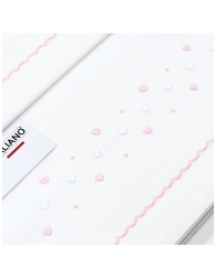 Lenzuolino ricamato a mano culla carrozzina LC45243RR