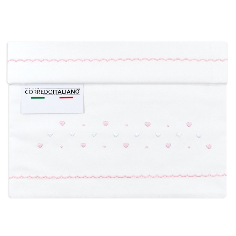 Cradle sheet set embroidered by hand... Cradle sheet set embroidered by hand...