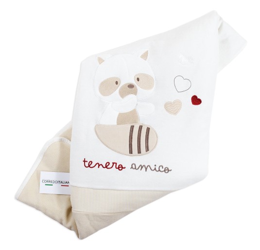 Sweet friend - Cuddly Chenille Blanket for Cradle - Mio...