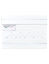 Lenzuolino ricamato a mano per culla lettino LL85243AZ