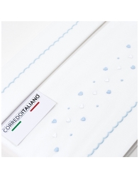 Lenzuolino ricamato a mano per culla lettino LL85243AZ