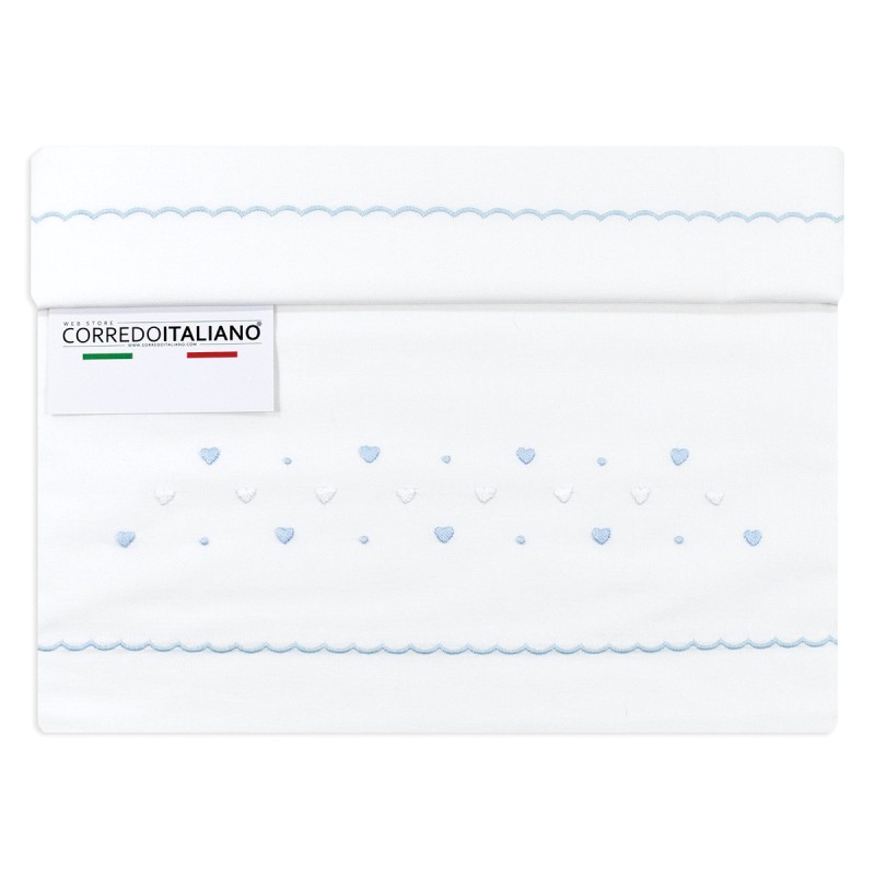 Cradle sheet set embroidered by hand LC45243AZ Cradle sheet set embroidered by hand LC45243AZ