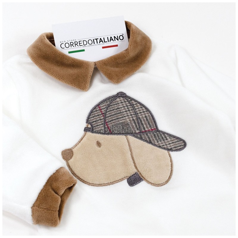 Tutina in ciniglia con colletto - Les Jolies LJ3444PA