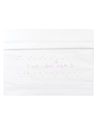 Lenzuolino ricamato a mano culla lettino | Corredoitaliano