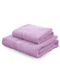 Tintunita & Co - towel and guest towel set Gabel - Cyclamen
