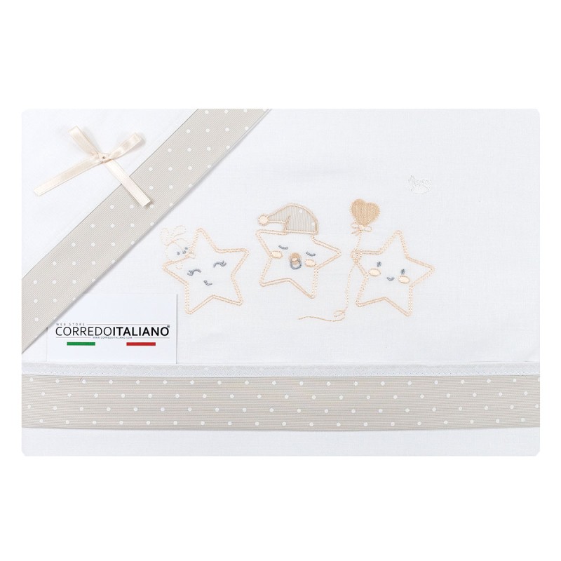 Set lenzuola culletta e carrozzina Mio Piccolo LC13311