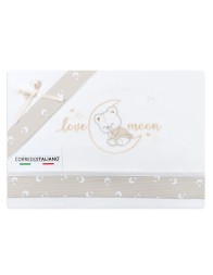 Cradle Pram sheet set - Mio Piccolo LC13306 - Taupe