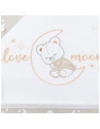 Cradle Pram sheet set - Mio Piccolo LC13306 | Corredoitaliano