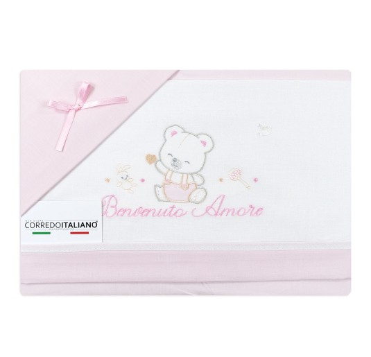 Set lenzuola culletta e carrozzina - Mio Piccolo LC13312