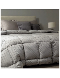 Canada - trapunta invernale in piuma d'oca e raso jacquard matrimoniale - Caleffi Home