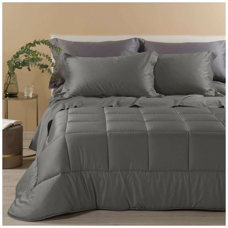 Dreaming – Double Winter Quilt in Cotton Satin – Avio