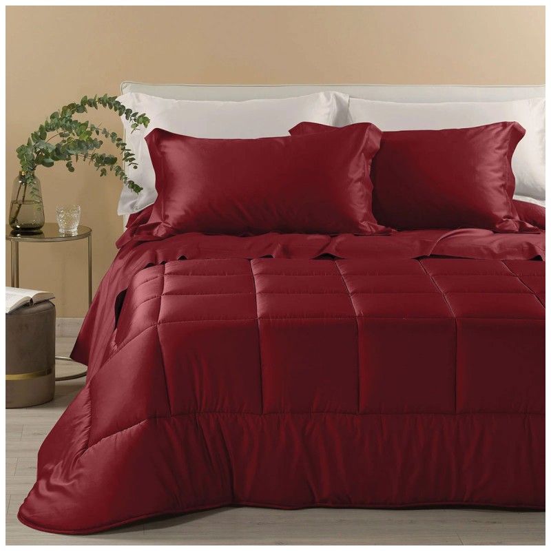 Dreaming – Double Winter Quilt in Cotton Satin – Avio