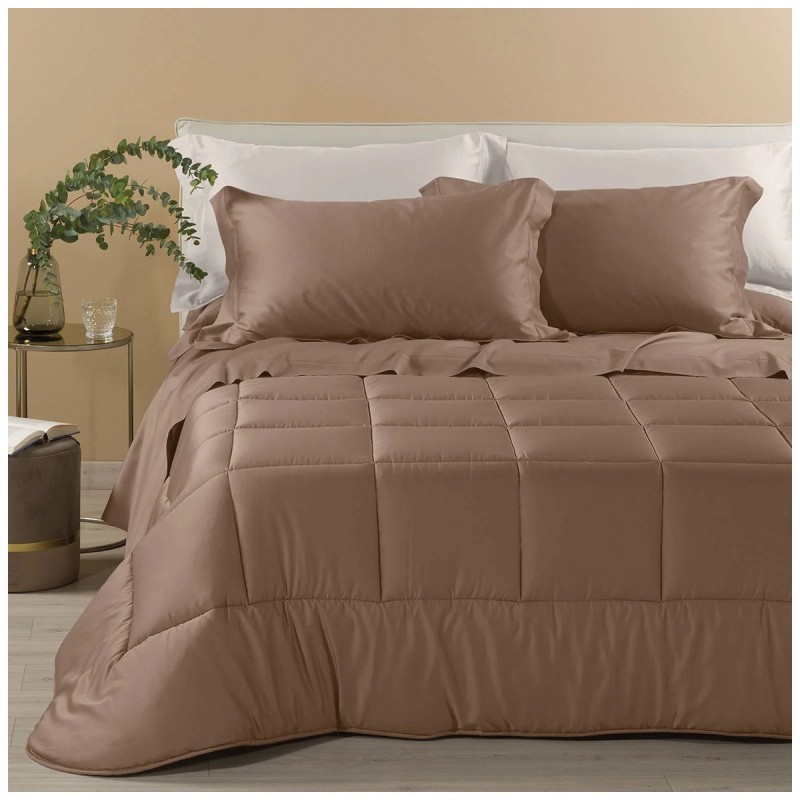 Dreaming – Double Winter Quilt in Cotton Satin – Avio