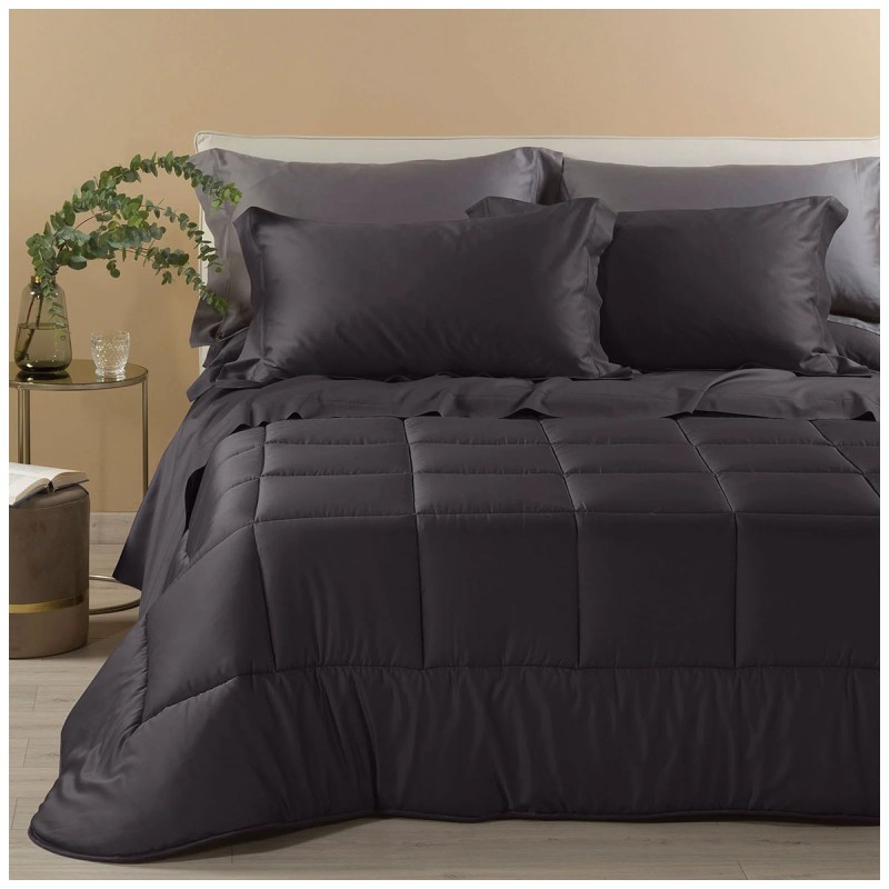 Dreaming – Double Winter Quilt in Cotton Satin – Avio