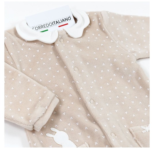 Tutina per neonata in ciniglia - Babybol 250041 2